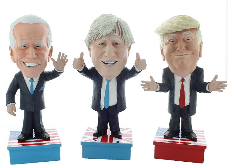 Mimiconz Leader World Statuetta Dipinta A Mano Ministro Britannico Boris Johnson