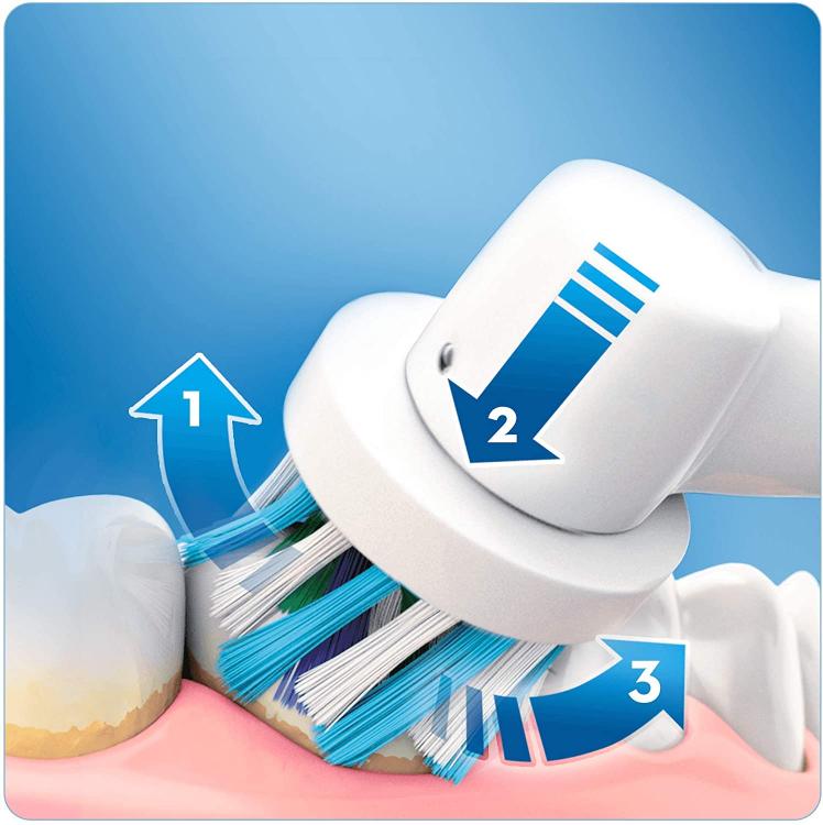 Oral-B 600 Pro Crossaction Bianco Spazzolino Elettrico Ricaricabile Denti