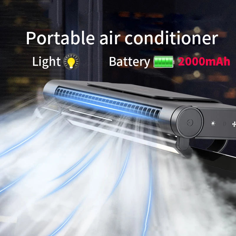 2026 Upgraded Portable Air Conditioner USB Charger Adjustable Office Computer Screen Mounted Electric Fan Desktop Tower Fan