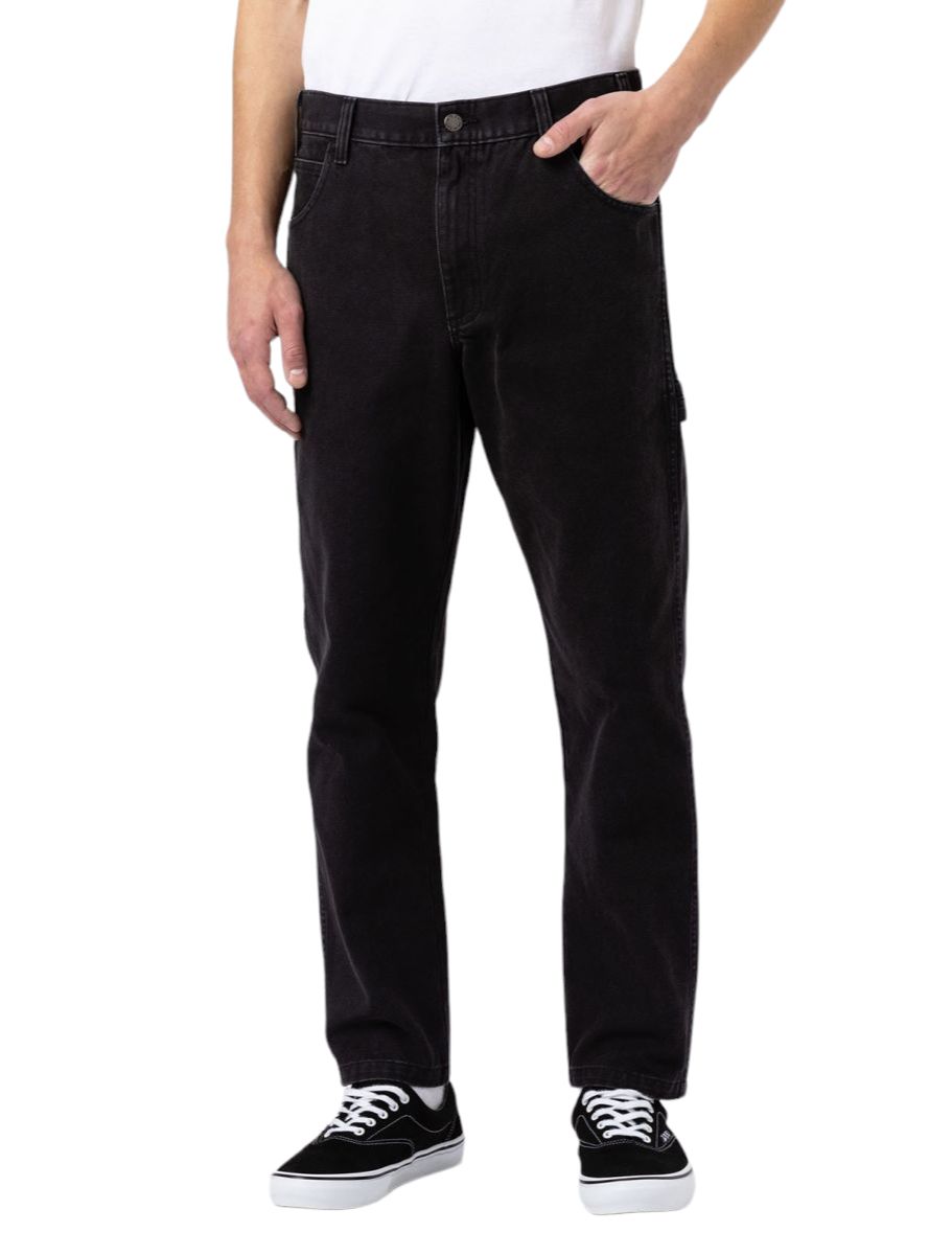 Pantaloni Carpenter Uomo Stone Washed Black