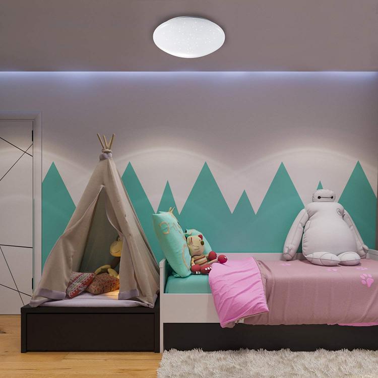 Plafoniera Led 15W Forma Circolare Effetto Cielo Stellato Brillantini Lampadari