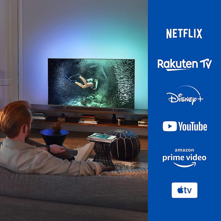 Philips Smart Tv 50" Led Ambilight 50Pus7906/12 Ultra Hd 4K Hdr Google Assistant