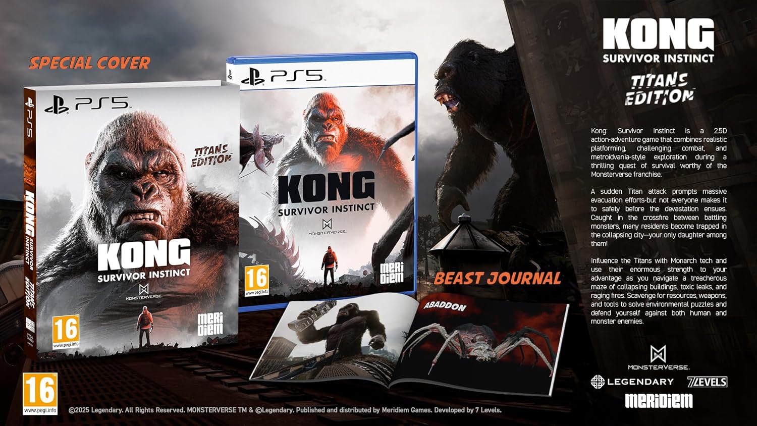 Kong: Survivor Instinct - Titans Edition Ps5 Videogioco EU Playstation 5 Nuovo