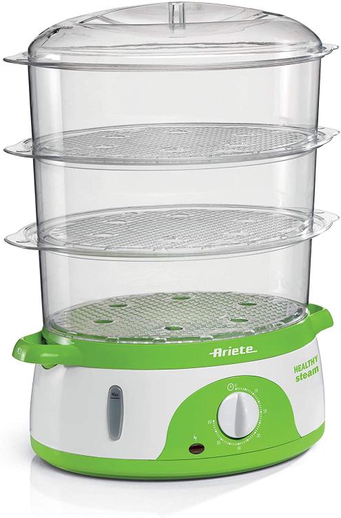 ARIETE 911 HEALTHY STEAM VAPORIERA ELETTRICA CONTENITORE SALVASPAZIO 800W 9LT