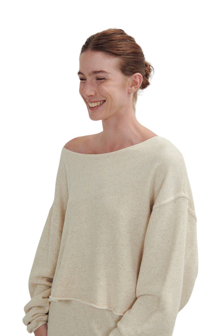 Maglia Itonay Donna Ecru Melange