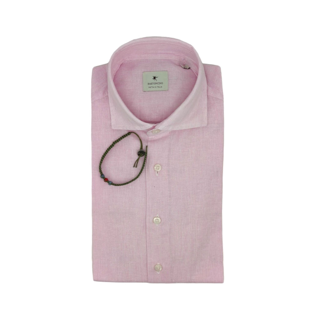 Camicia Simo Linen Uomo Zucchero Filato