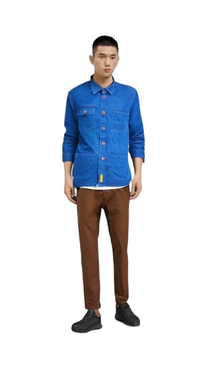 Camicia Alfred Uomo Denim Blue