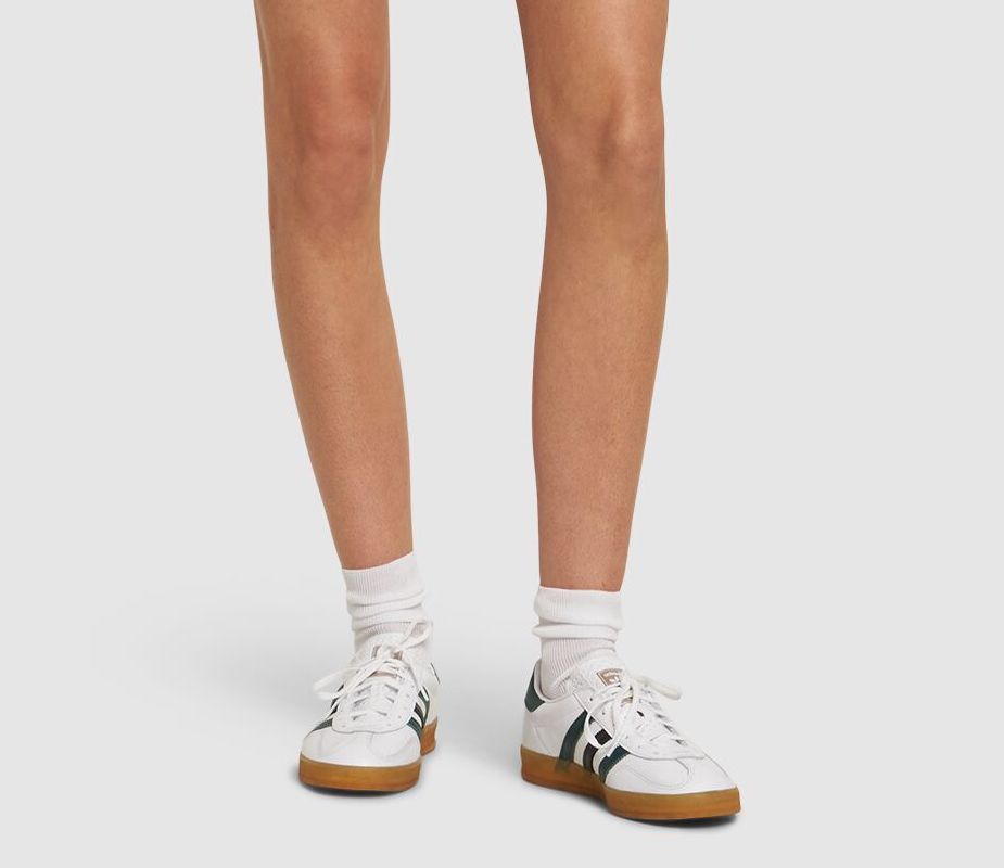 Scarpe Gazelle Indoor donna Cloud White/Collegiate Green/Core Black