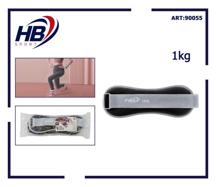 Coppia Pesi Per Caviglie/Polsi Sabbia Sport Fitness Cavigliere Da 0,5kg (1kg) Nr