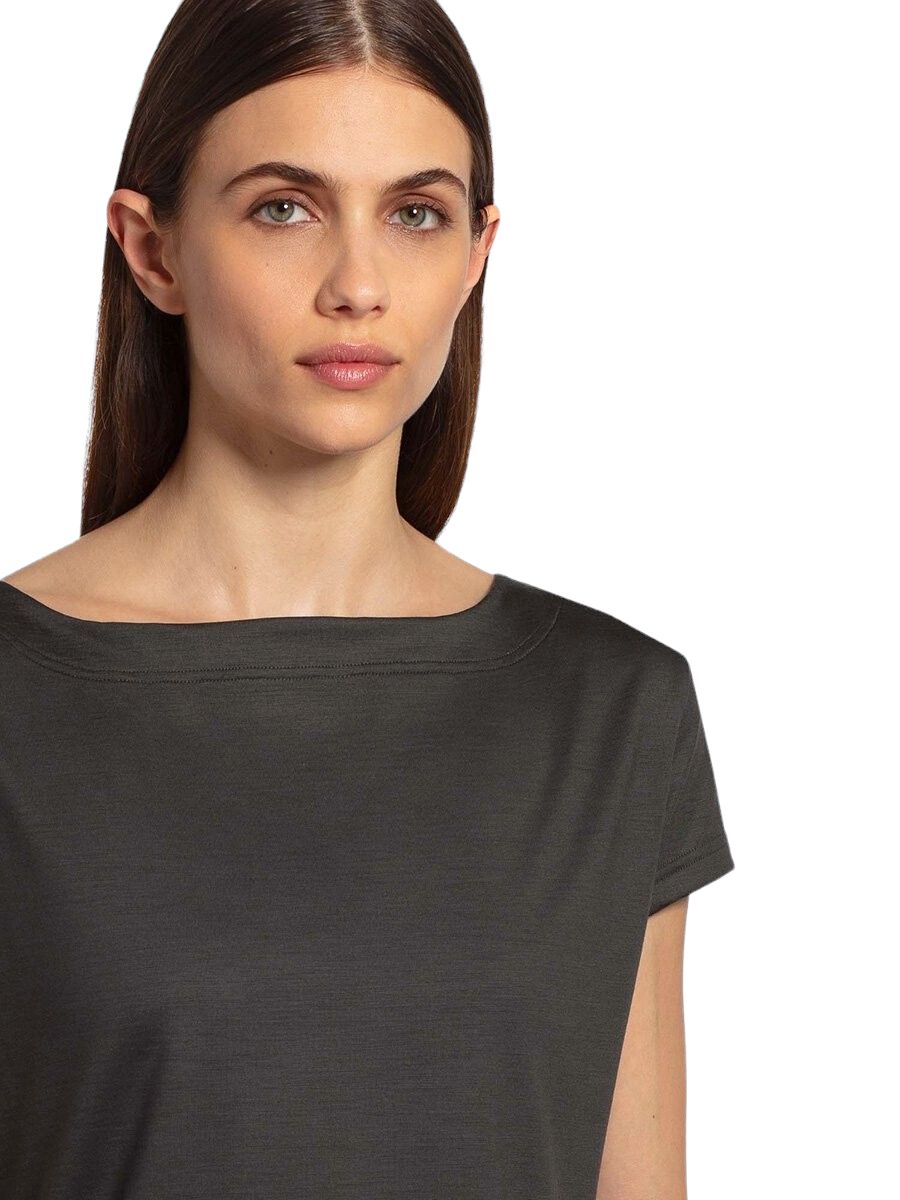 T-shirt Ava Merino 140 Donna Dark Green