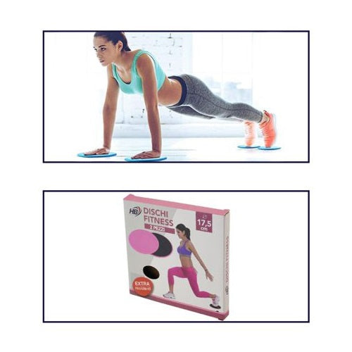 Dischi Di Scorrimento Pilates Fitness Yoga Slider Disco Scorrevole Pavimento Blu