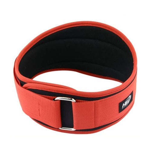 CINTURA SOLLEVAMENTO PESI ALLENAMENTO BODYBUILDING SQUAT FASCIA LOMBARE ROSSA XL