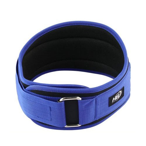 CINTURA SOLLEVAMENTO PESI ALLENAMENTO BODYBUILDING SQUAT FASCIA LOMBARE (BLU L)