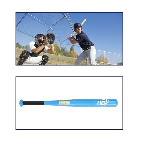 Mazza Da Baseball Softball Ferro Da (63Cm) 25" Allenamento Adulti Bambini Blu
