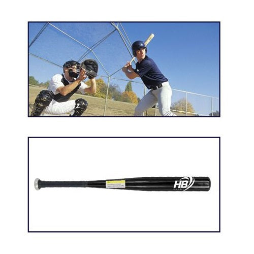 Mazza Da Baseball Softball Alluminio (71Cm) 28 Allenamento Adulti Bambini Nera