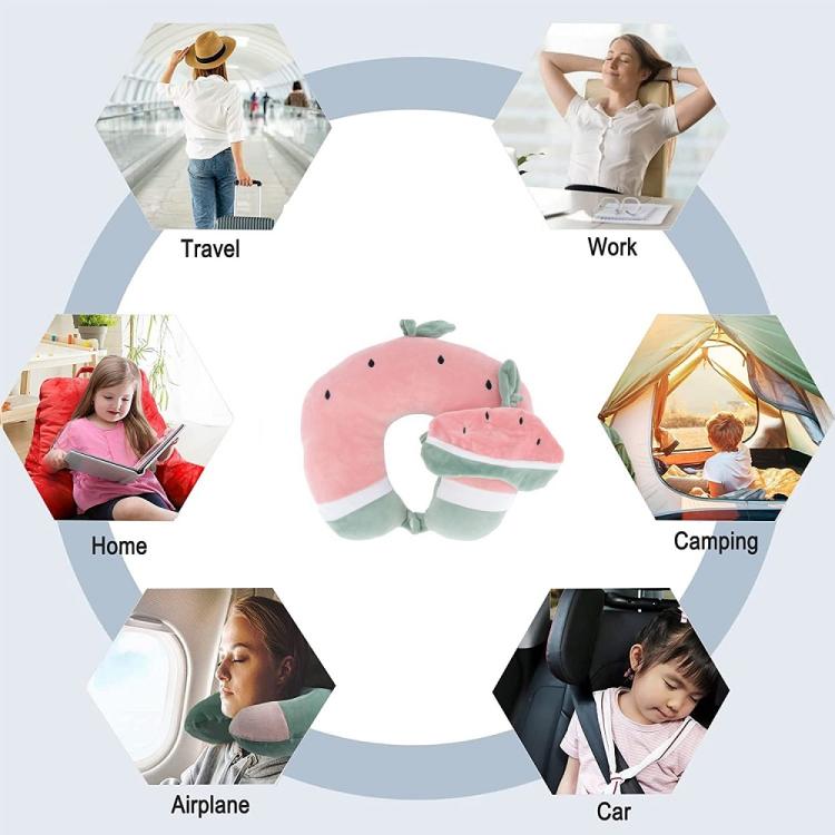 Cuscino Da Viaggio Collo Cervicale In Memory Foam + Mascherina Auto Treno Aereo 94979