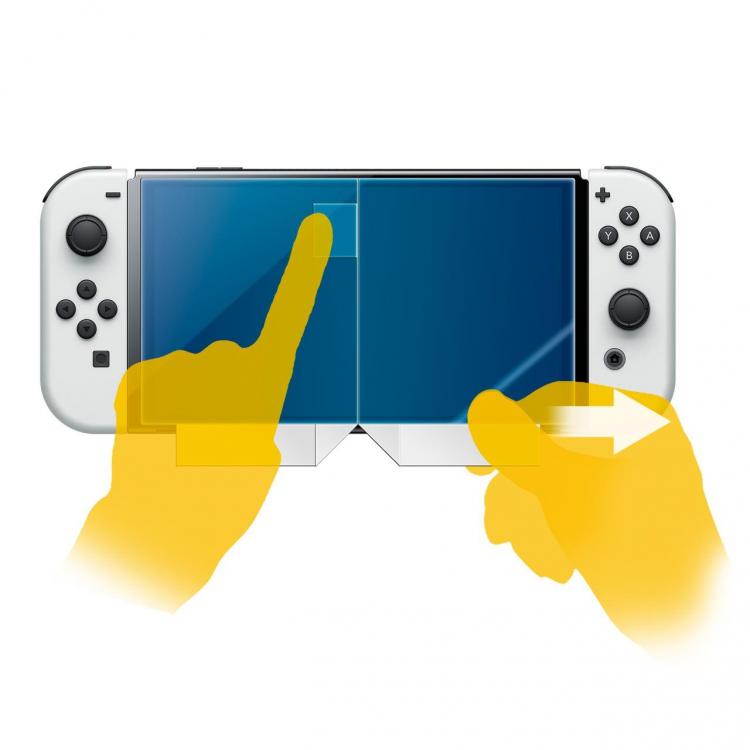 Nintendo Switch Oled Pellicola Protettiva Anti Luce Blu Hori Filter Light Screen