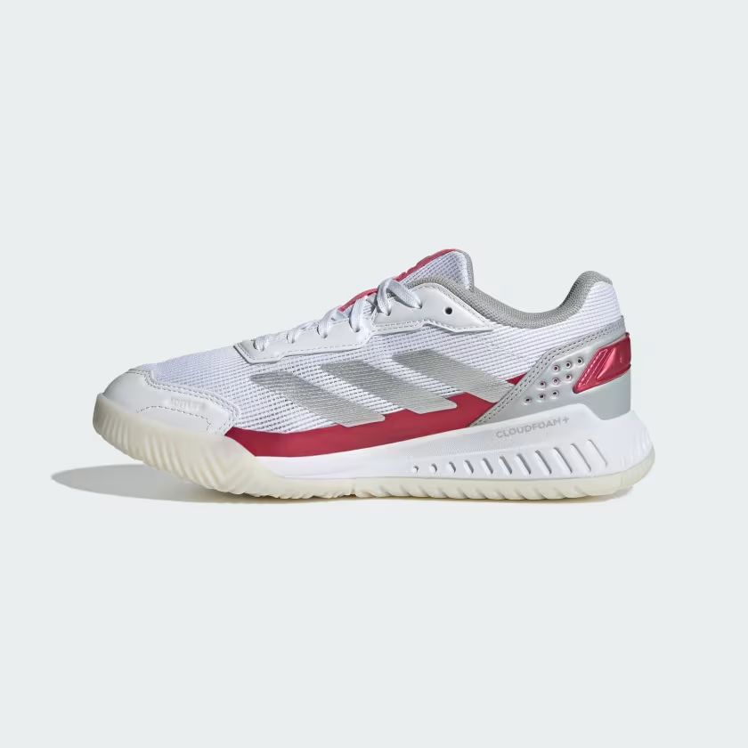 Scarpe da Padel Courtquick Donna Cloud White/Silver Metallic/Lucid Pink