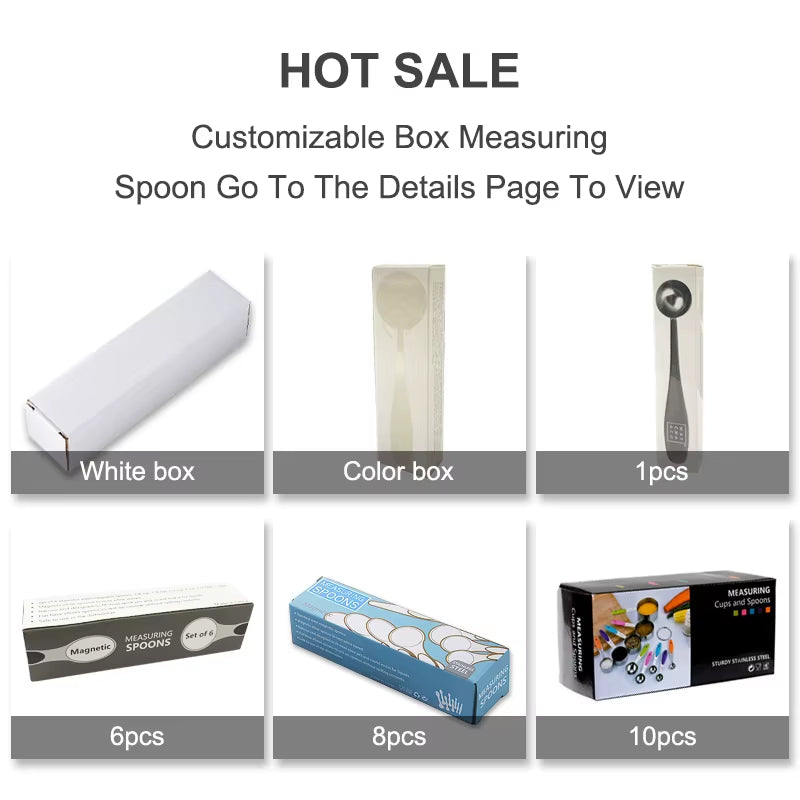 Wholesale 10 Pcs Kitchen Measuring Tools High Grade Measuring Scoop Stainless Steel Measuring Cups and Spoons Set