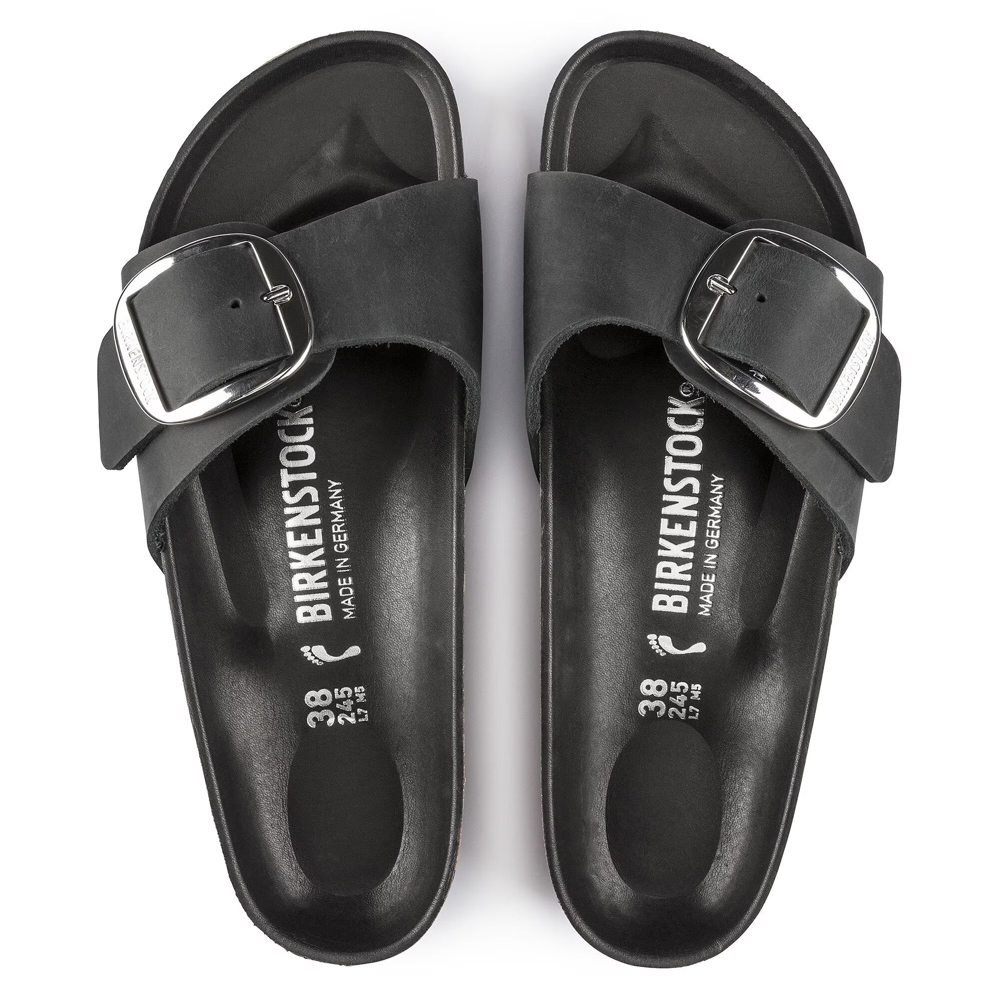 Sandali Madrid Big Buckle Donna Black