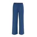 Pantaloni Pensil Cotton Linen Donna Medium Wash