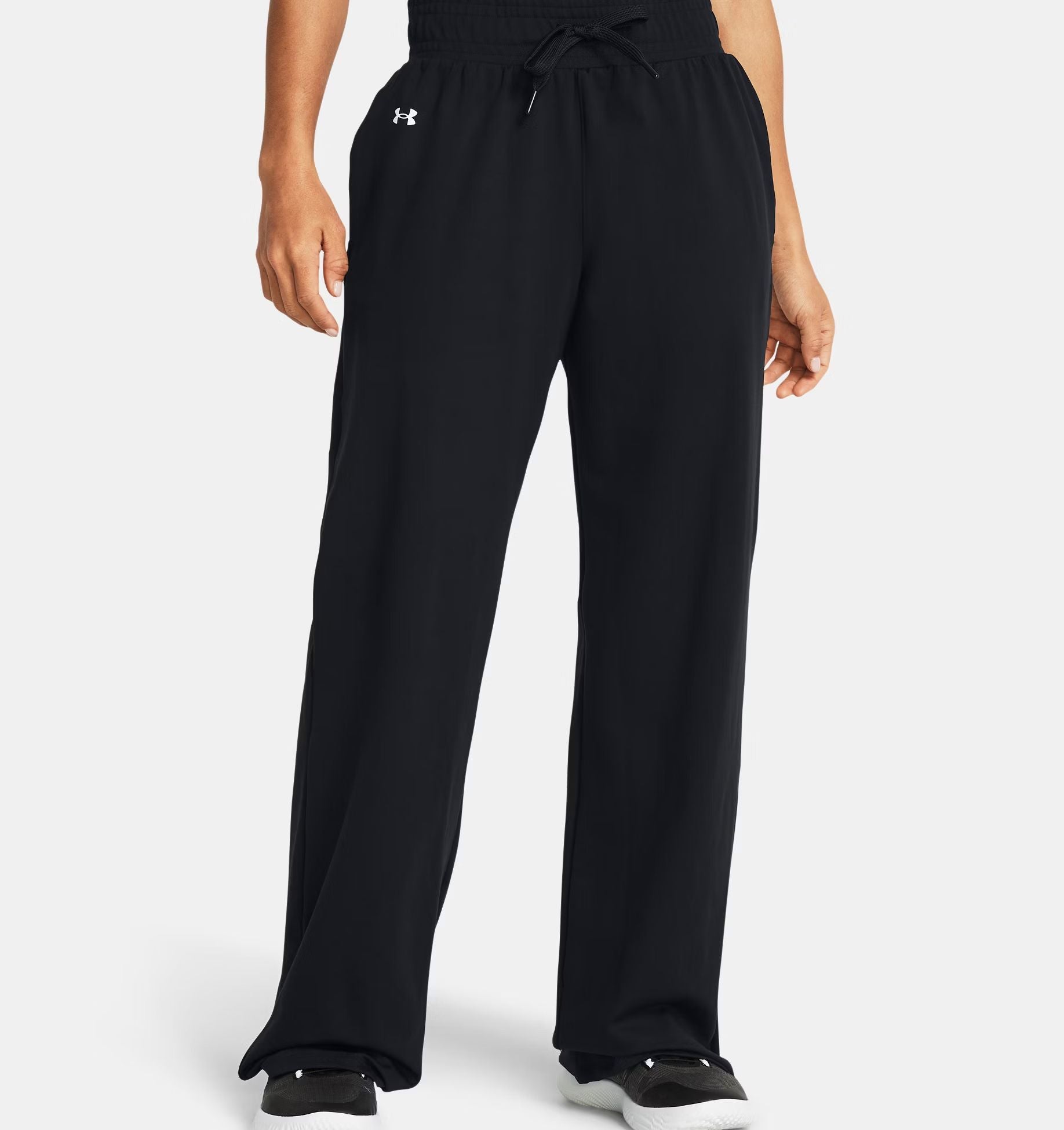 Pantaloni Motion Open Hem Donna Balck/White