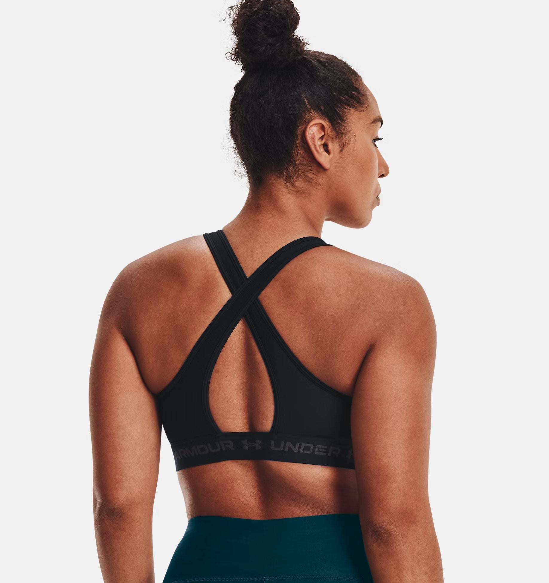 Top Mid Bra Donna Black/Jet Gray