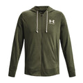 Maglia Rival Terry Full Zip Uomo Marine Green/Onyx White