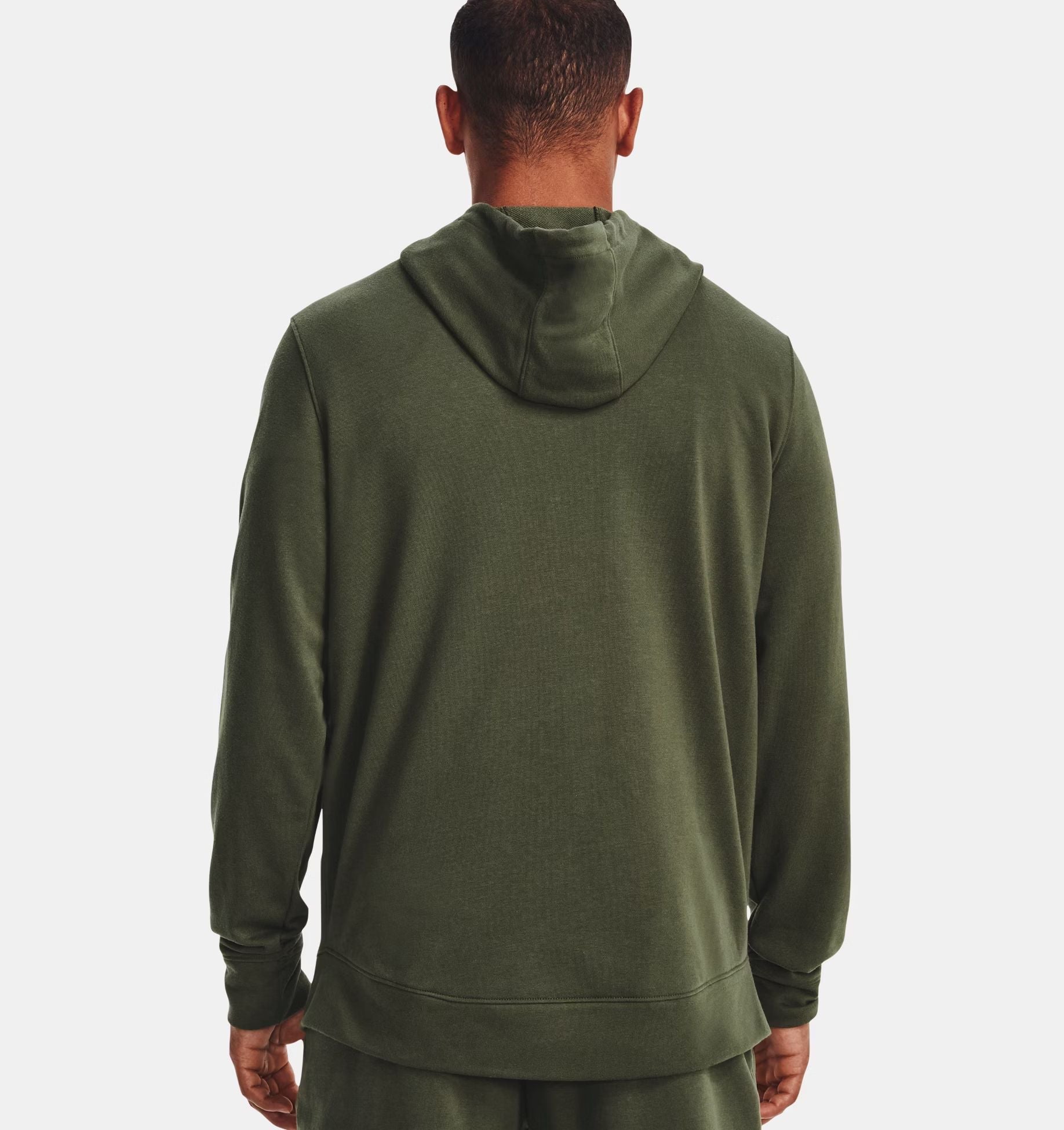 Maglia Rival Terry Full Zip Uomo Marine Green/Onyx White