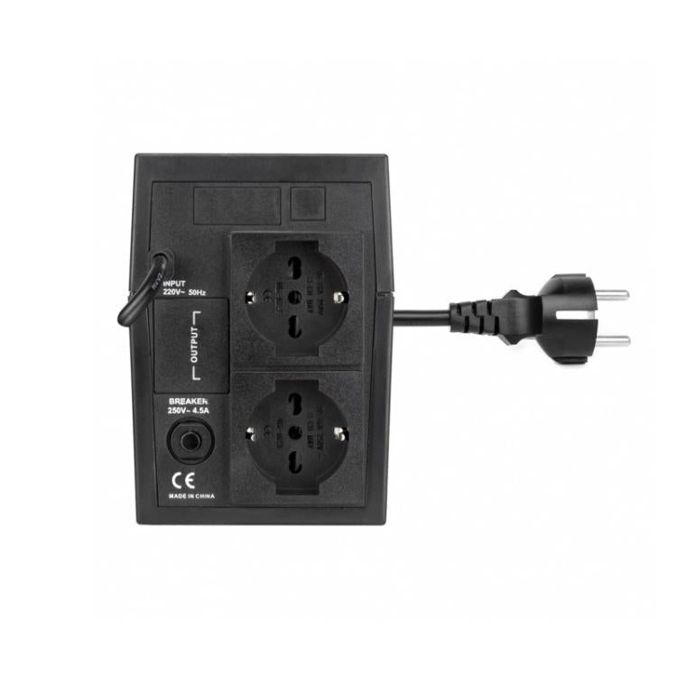Vultech Ups 800Va Lite + 2 Schuko Gruppo Di Continuita' Offline Nero Pc Monitor