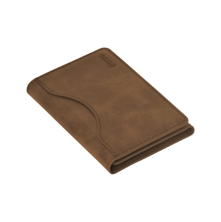 Etres Smart Wallet Portafoglio Slim Porta Carte Di Credito Iphone Mag Safe Brown