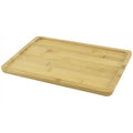 Vassoio Da Portata In Legno Bambù Per Colazione A Letto Caffe Tagliere 29X40Cm