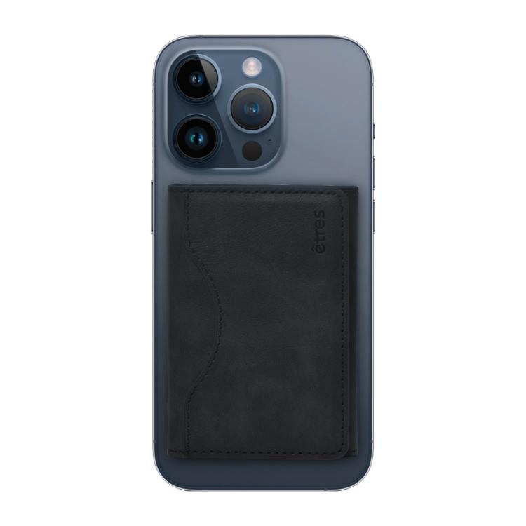 Etres Smart Wallet Portafoglio Slim Porta Carte Di Credito Iphone Mag Safe Black