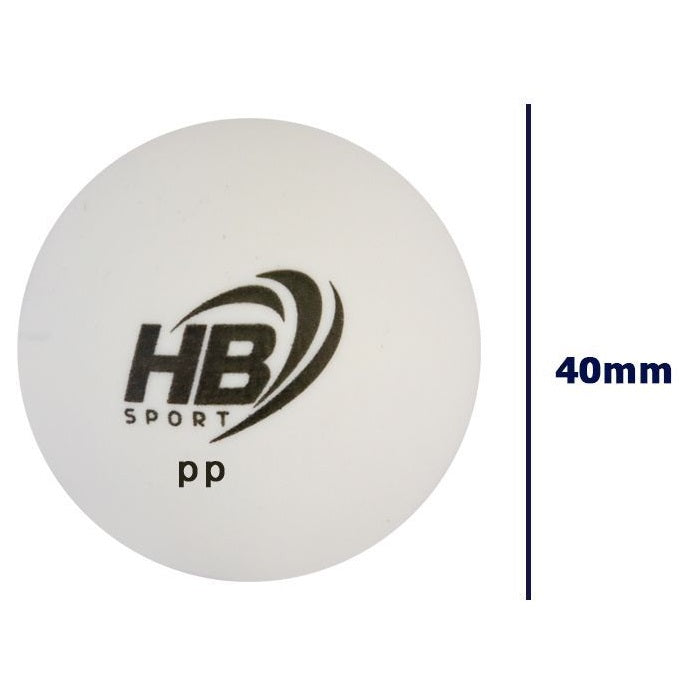 Hb Barattolo 60Pz Palline Da Ping Pong Palle Tennis Tavolo Allenamento Bianco