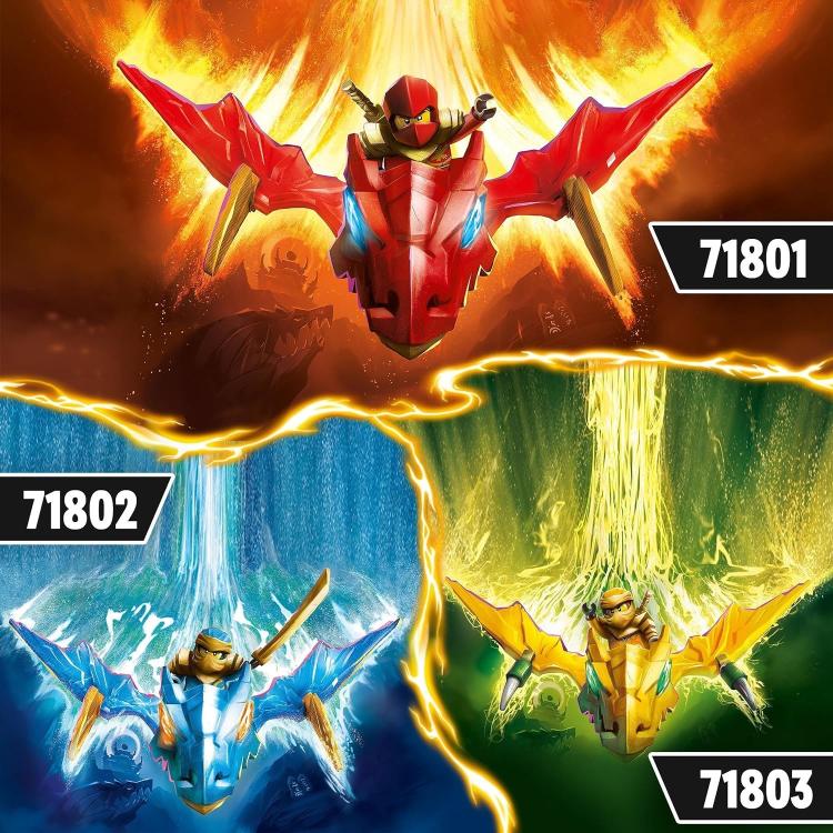 Lego Ninjago Attacco Rising Dragon Di Nya 71802 Action Figure Costruzione 26Pz