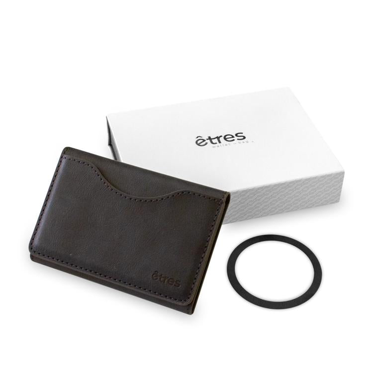 Etres Smart Wallet Portafoglio Slim Porta Carte Di Credito Iphone Mag Safe Black
