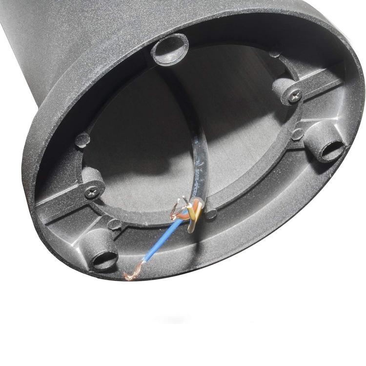 Lampione Giardino Lampada 12W Led Per Esterno Nero Lampioncino Luce Calda Es28