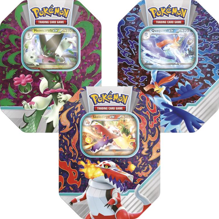Pokemon Tin: Compagni D'Avventura Di Paldea Espansione Partner (Meowscarada-Ex)