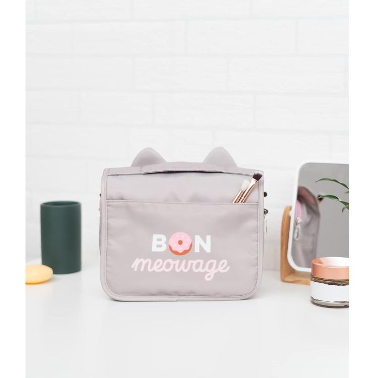 Beauty Case da Viaggio (Pusheen th Cat) Foodie Collection Borsa Bag Borsellino Donna da Viaggio da Appendere Impermeabile con Scomparti e Gancio | Organizer Trucchi Portatile, Regalo Donna (24 x 20 x 9 cm)