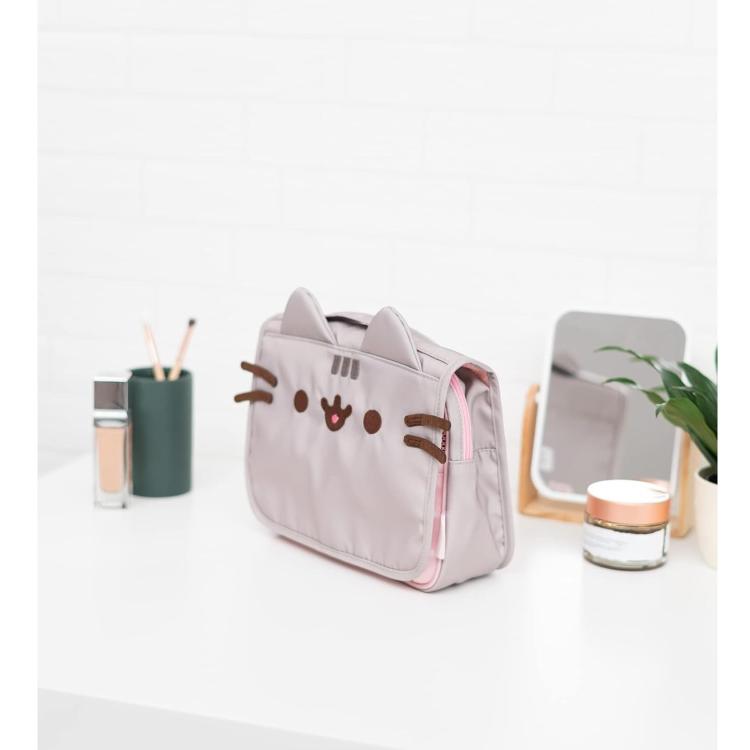 Beauty Case da Viaggio (Pusheen th Cat) Foodie Collection Borsa Bag Borsellino Donna da Viaggio da Appendere Impermeabile con Scomparti e Gancio | Organizer Trucchi Portatile, Regalo Donna (24 x 20 x 9 cm)