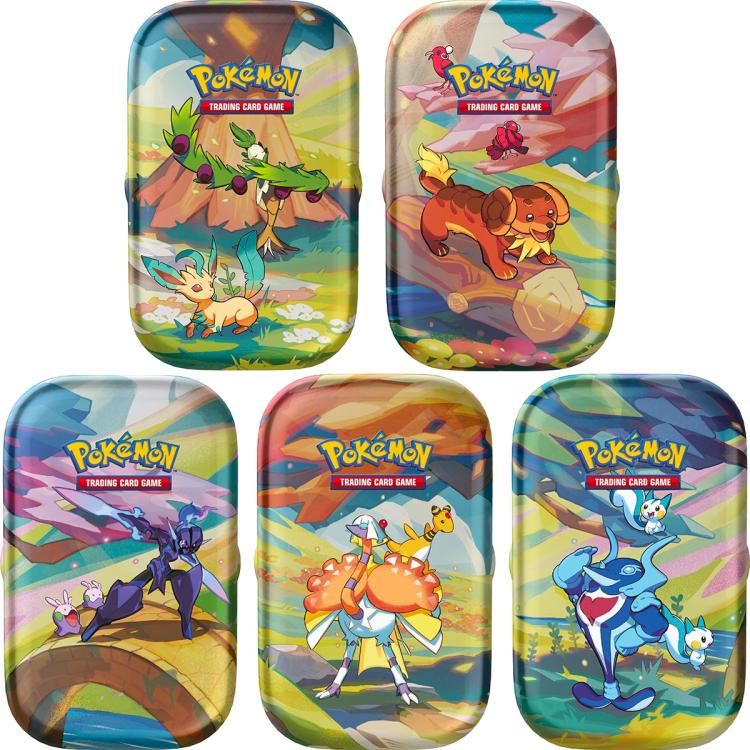 Pokemon Mini Tin: Paldea Sfavillante Collezione Gcc Tcg (Palafin-Pachirisu) Ita