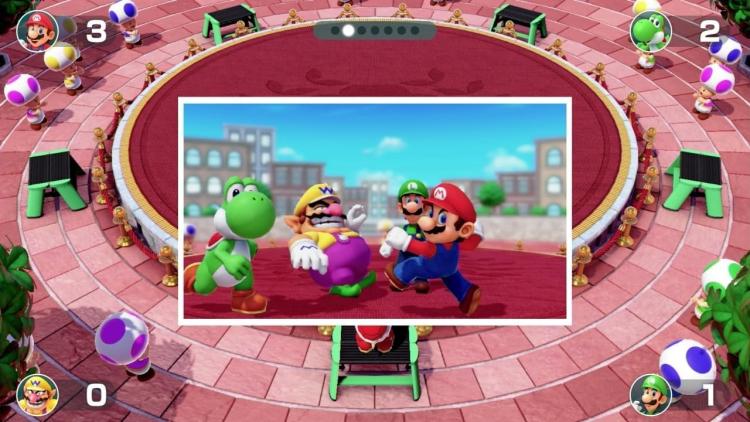 Nintendo Switch Bundle Super Mario Party Gioco + 2 Joy-Con Verde/Viola Pastello