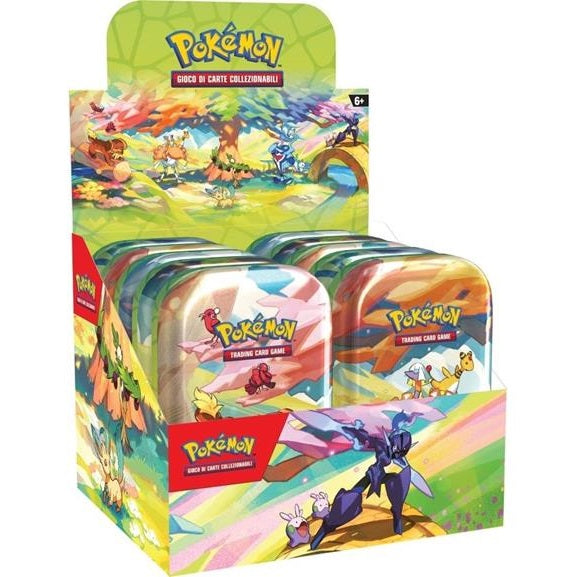 Pokemon Mini Tin: Paldea Sfavillante Collezione Gcc Tcg (Ceruledge E Goomy) Ita