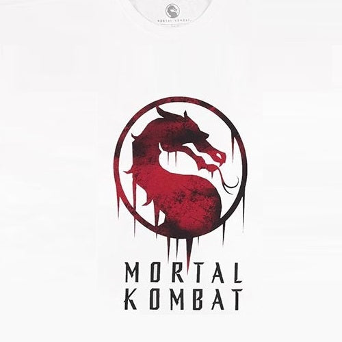 DIFUZED - T-SHIRT: MORTAL KOMBAT (M) MAGLIA LOGO VIDEOGAMES VIDEOGIOCO PS4 PS5