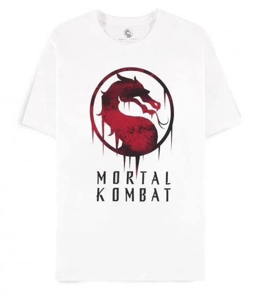 DIFUZED - T-SHIRT: MORTAL KOMBAT (XL) MAGLIA LOGO VIDEOGAMES VIDEOGIOCO PS4 PS5