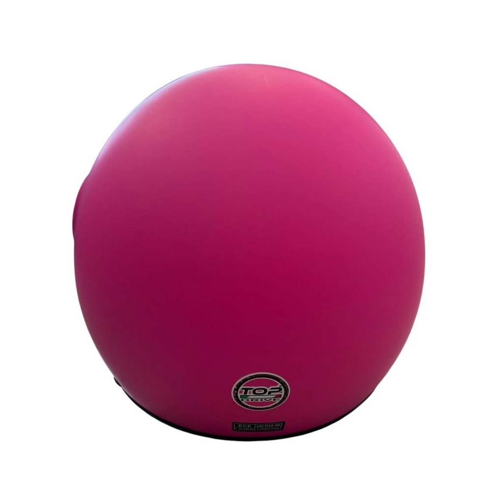 Casco Jet Sirio Matt Moto Scooter Omologato Ece Visiera Removibile (Rosa Tg.M)