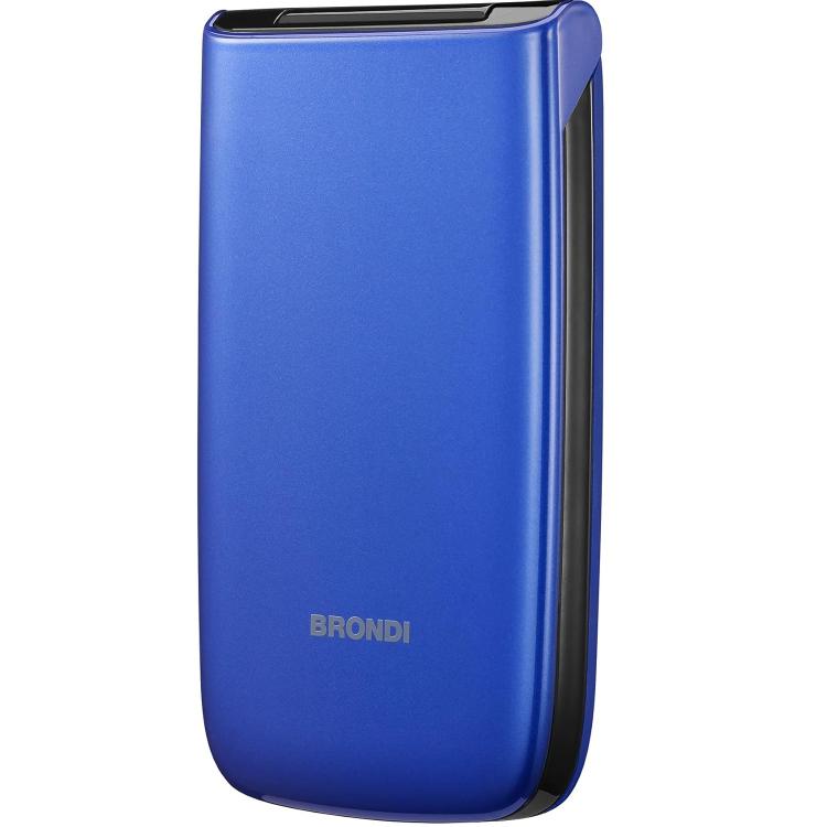 Brondi Magnum 4 Cellulare Gsm Flip Maxi Display Dual Sim Fotocamera 1.3mp Blu
