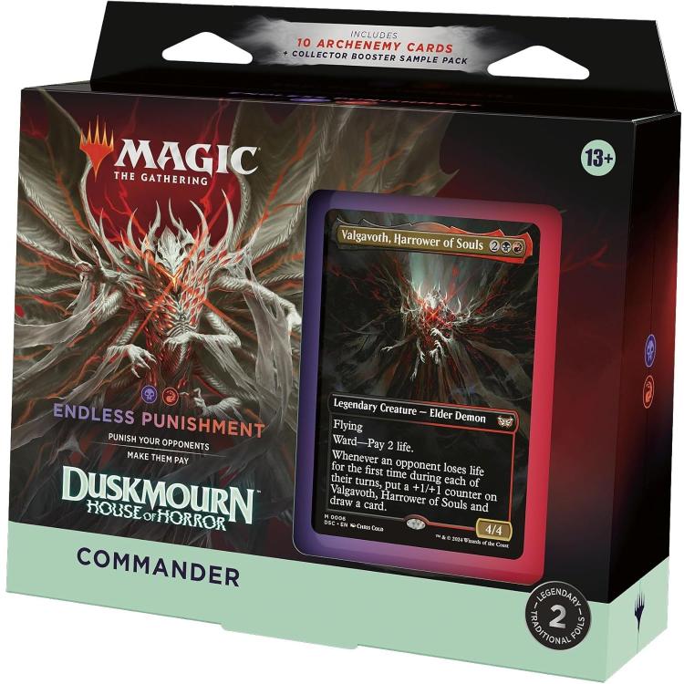 Magic The Gathering: Duskmourn House Of Horror - Com Deck (Set Completo 4Pz) Eng