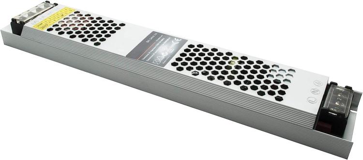 ALIMENTATORE 200W TRASFORMATORE STABILIZZATO SLIM 24V 8.3A STRISCE LUCI LED 230V