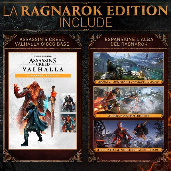 Assassin'S Creed Valhalla - Ragnarok Edition Ps4 Double Pack Playstation 4 Ita